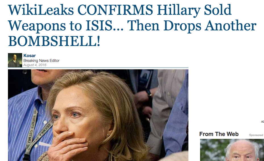 hillary fakes