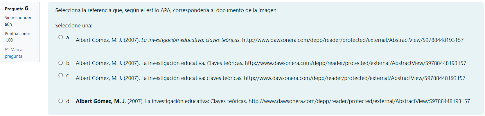 Pregunta sin imagen