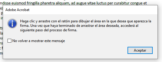indicación firma