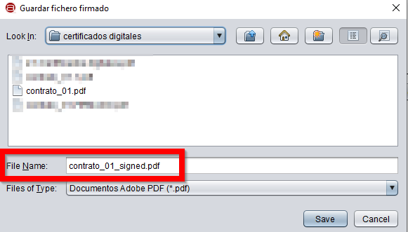 guardar documento firmado