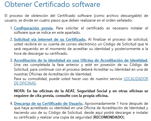 4 pasos obtencion certificado software