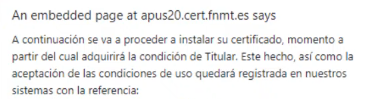 aviso instalación