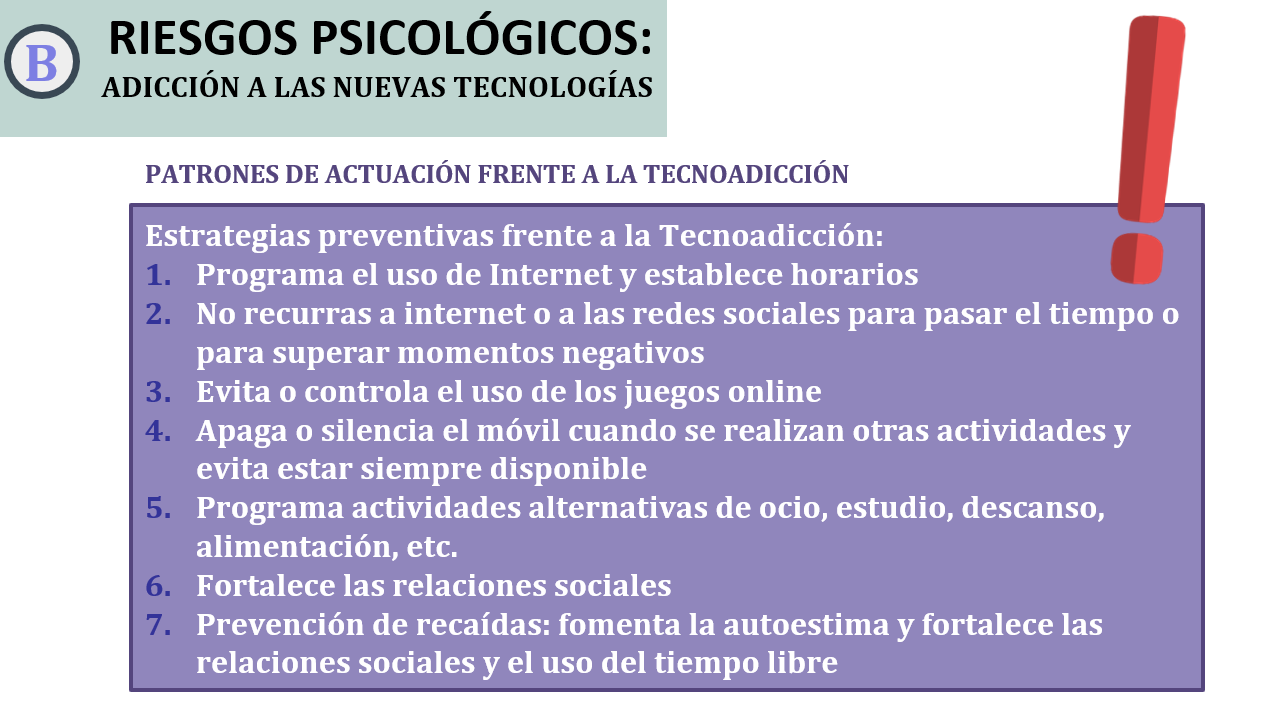 Estrategias preventivas frente a la Tecnoadicción