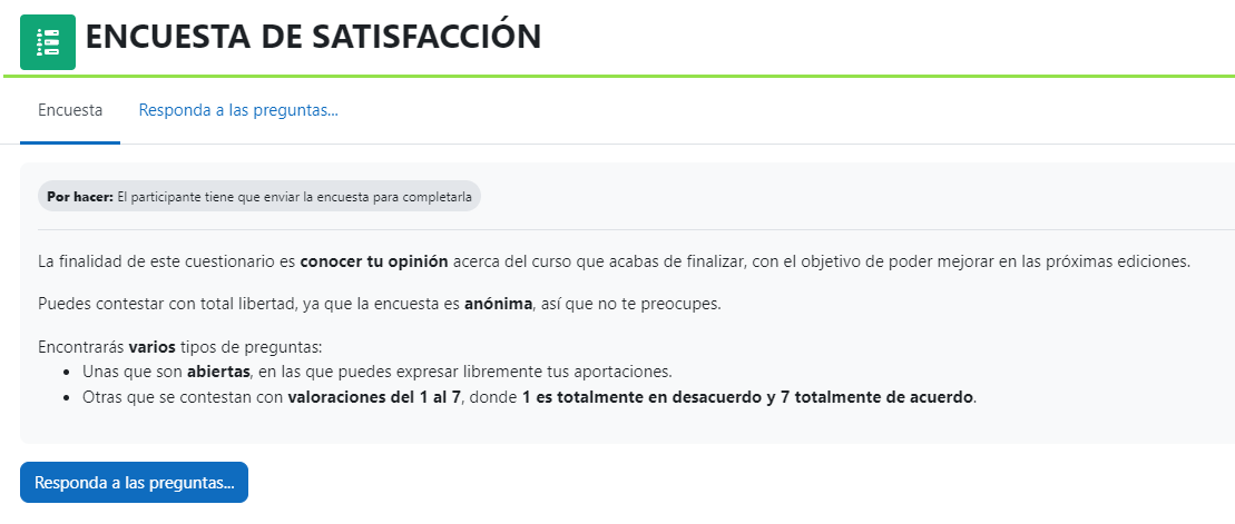 Encuesta de satisfacción
