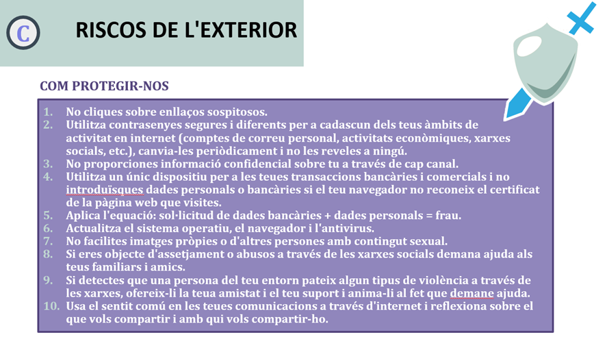 Protecció per a riscos de l'exterior