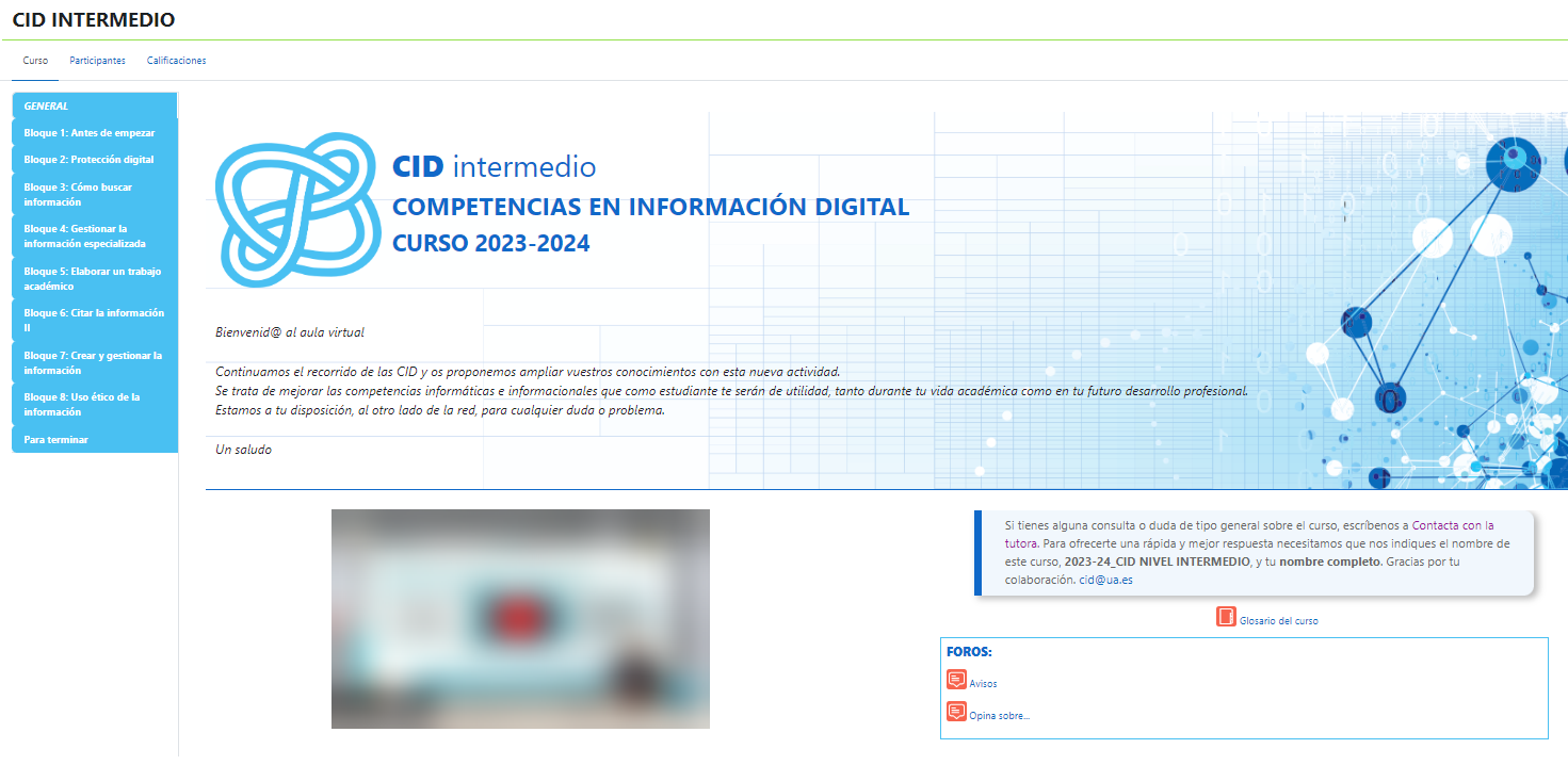 imagen presentación y bienvenida curso