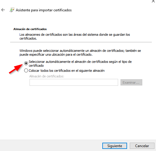 ubicación guardado