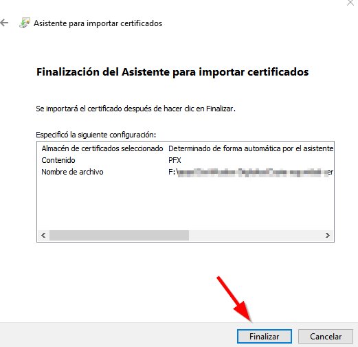 finalizacion asistente importacion