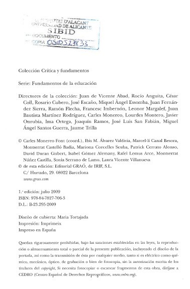 Verso de la portada del libro "Pisa como excusa", donde está contenido el capítulo del libro