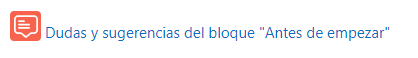 Foro de dudas y sugerencias del bloque