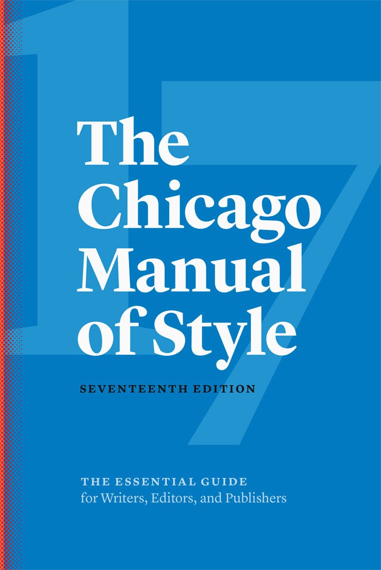 Cubierta de la 17ª edición de The Chicago Manual of Style