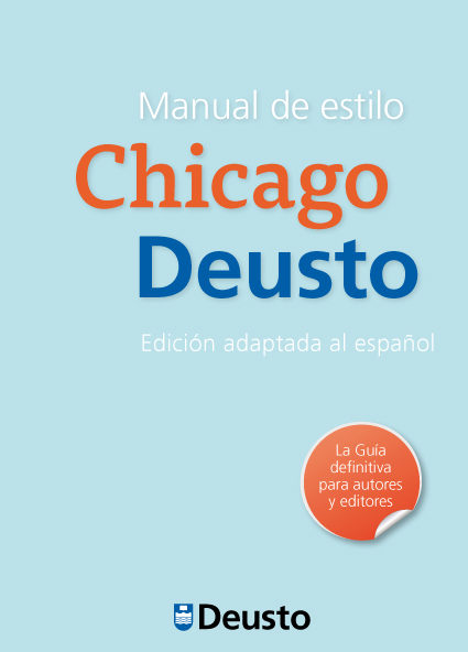 Cubierta del manual de estilo Chicago-Deusto