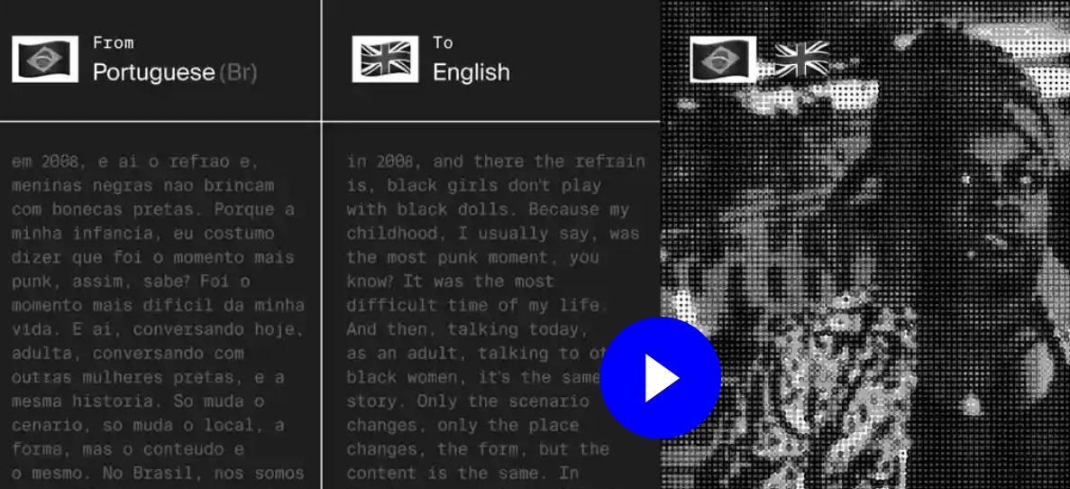 Pantalla herramienta transcripciones